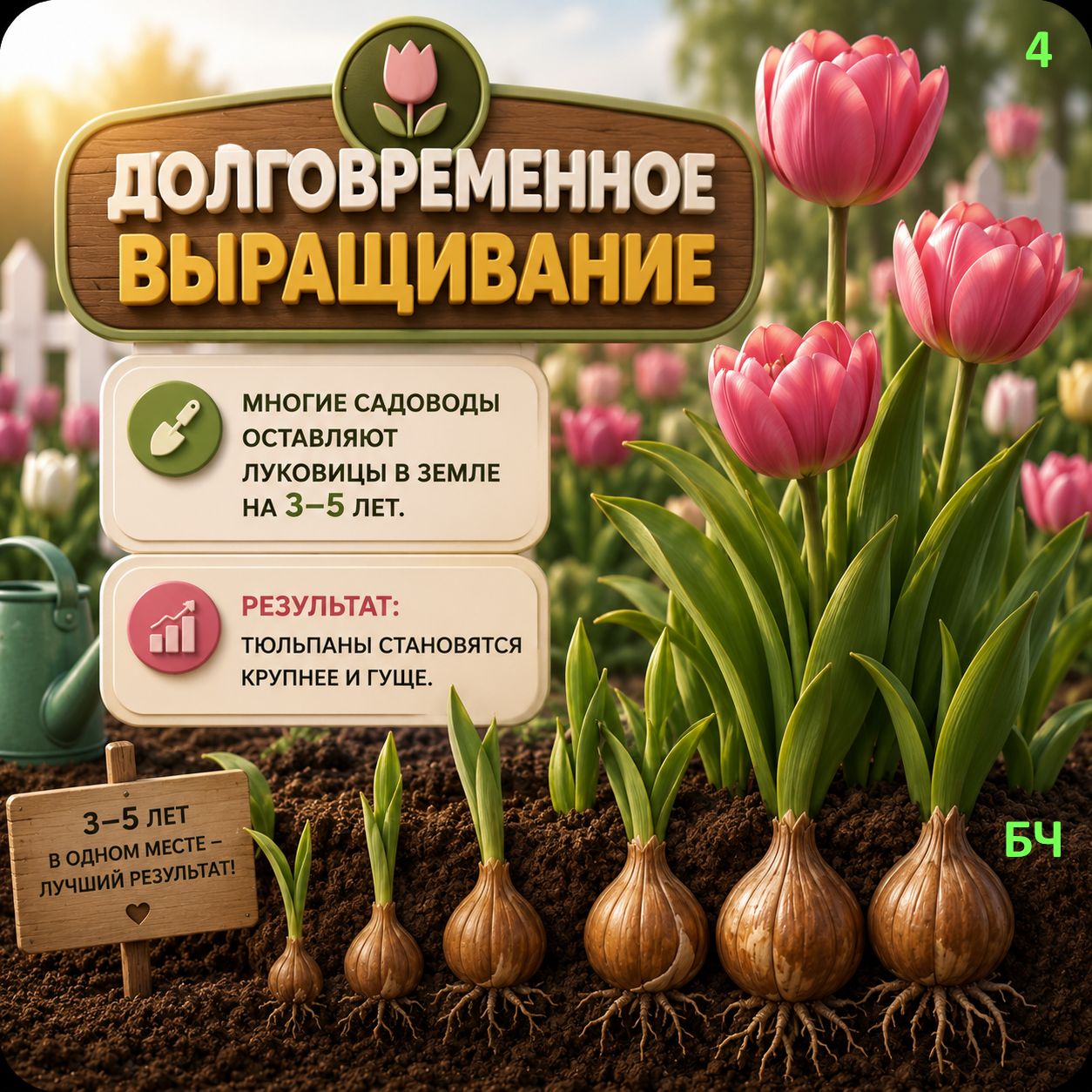 4 основных правила выращивания тюльпанов