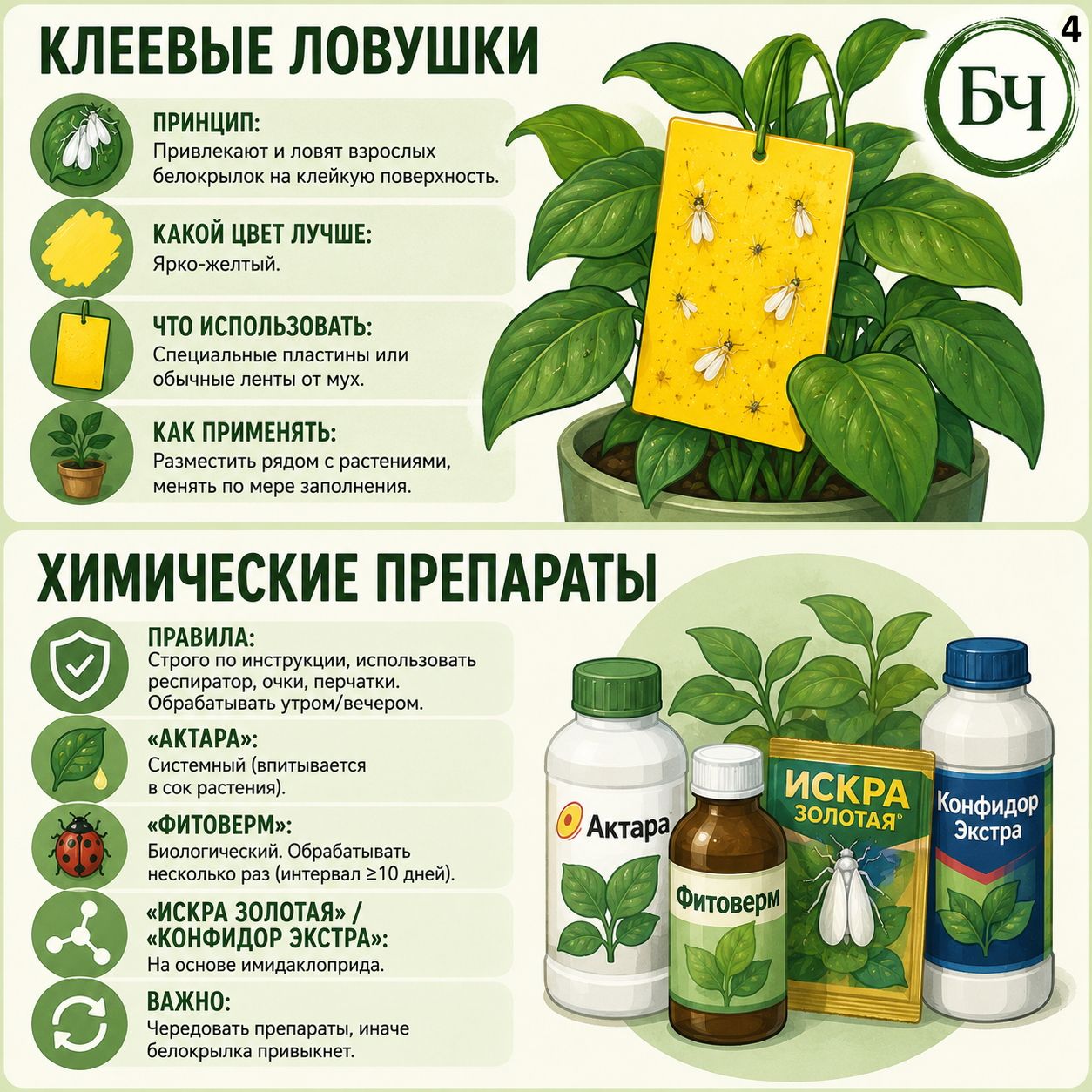 Как избавиться от белокрылки в теплице и на открытом грунте (карточки)