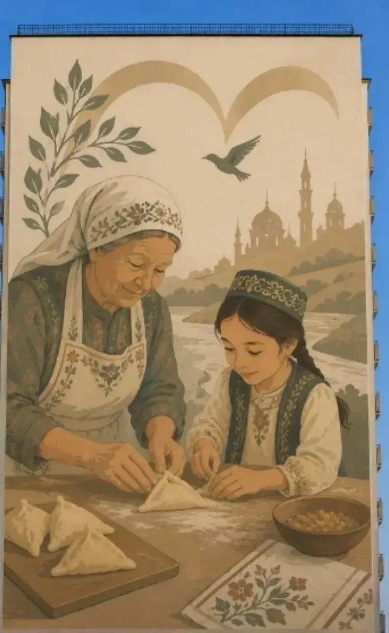 Семейное тепло на фасаде: в Челнах появится мурал от Александра Попова
