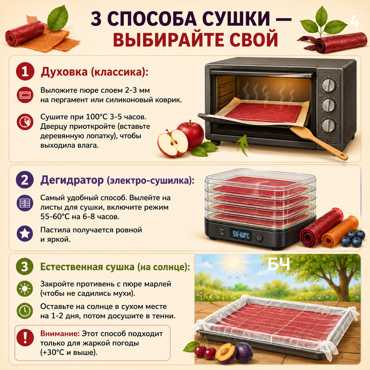 Готовим натуральную пастилу дома (карточки)