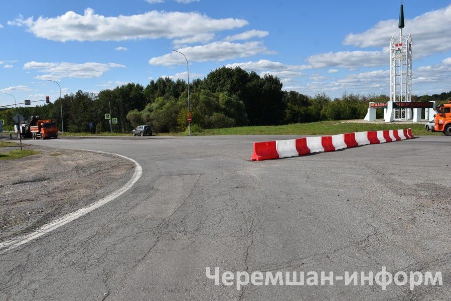 Чирмешәнне урап узучы юлның бер өлеше ябык
