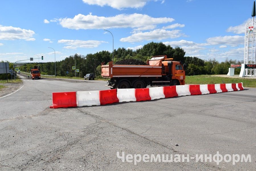 Чирмешәнне урап узучы юлның бер өлеше ябык