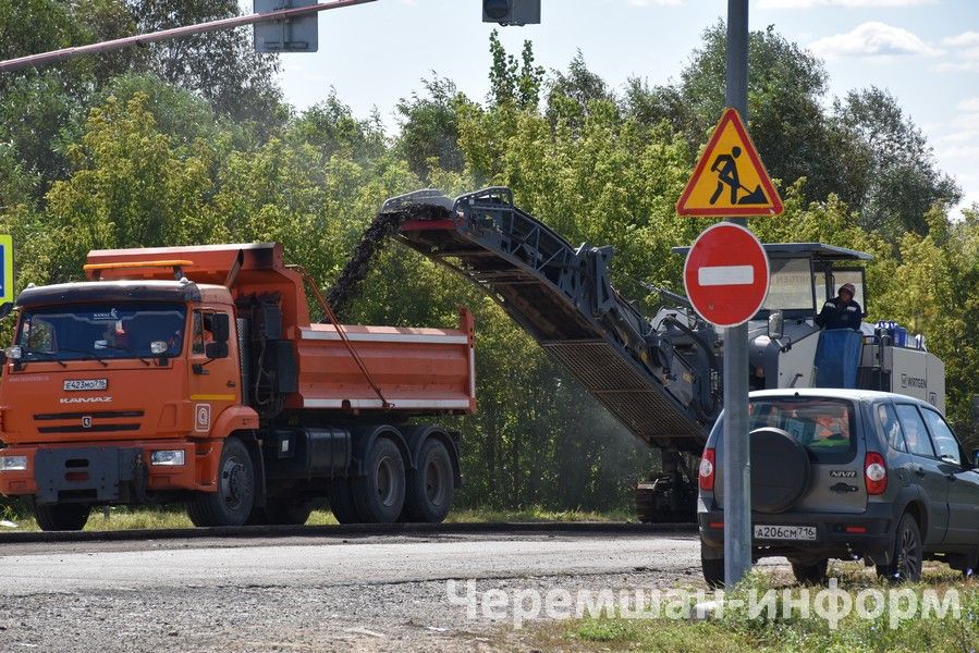 Чирмешәнне урап узучы юлның бер өлеше ябык