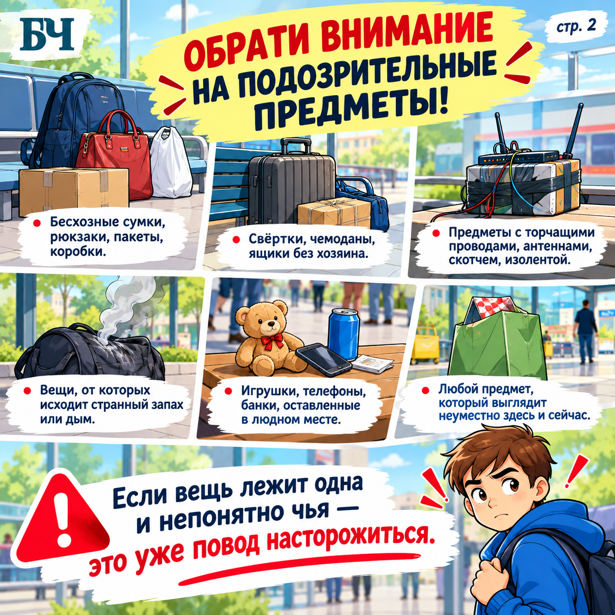 Алгоритм действий если вы нашли подозрительный предмет