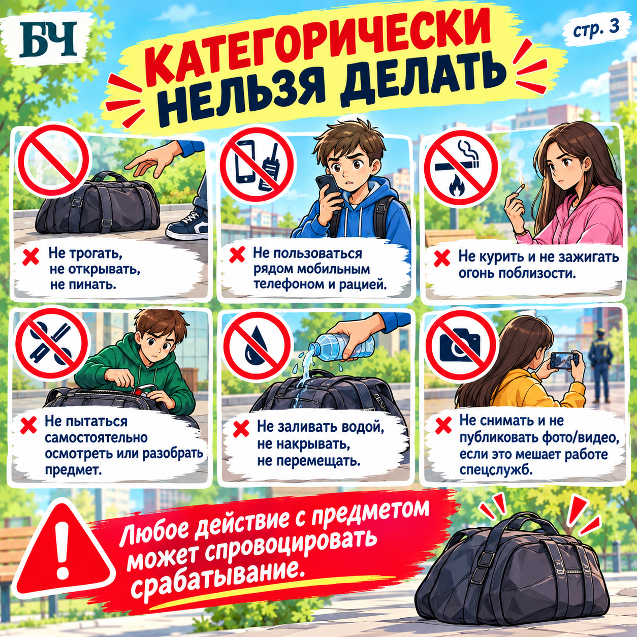 Алгоритм действий если вы нашли подозрительный предмет