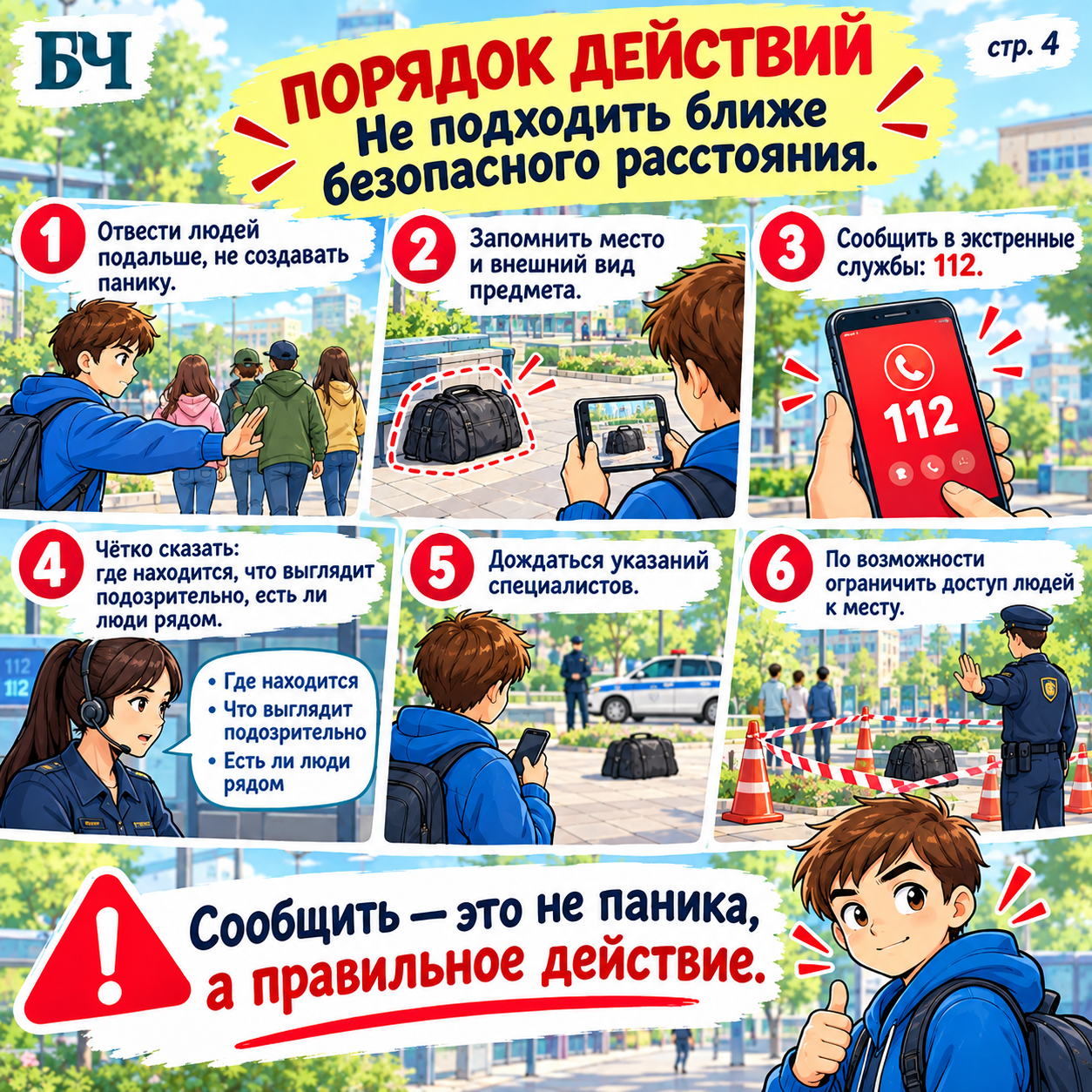 Алгоритм действий если вы нашли подозрительный предмет