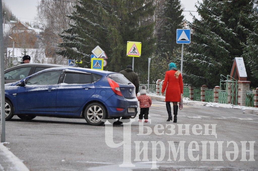 В Черемшане выпал первый снег (ФОТОРЕПОРТАЖ)