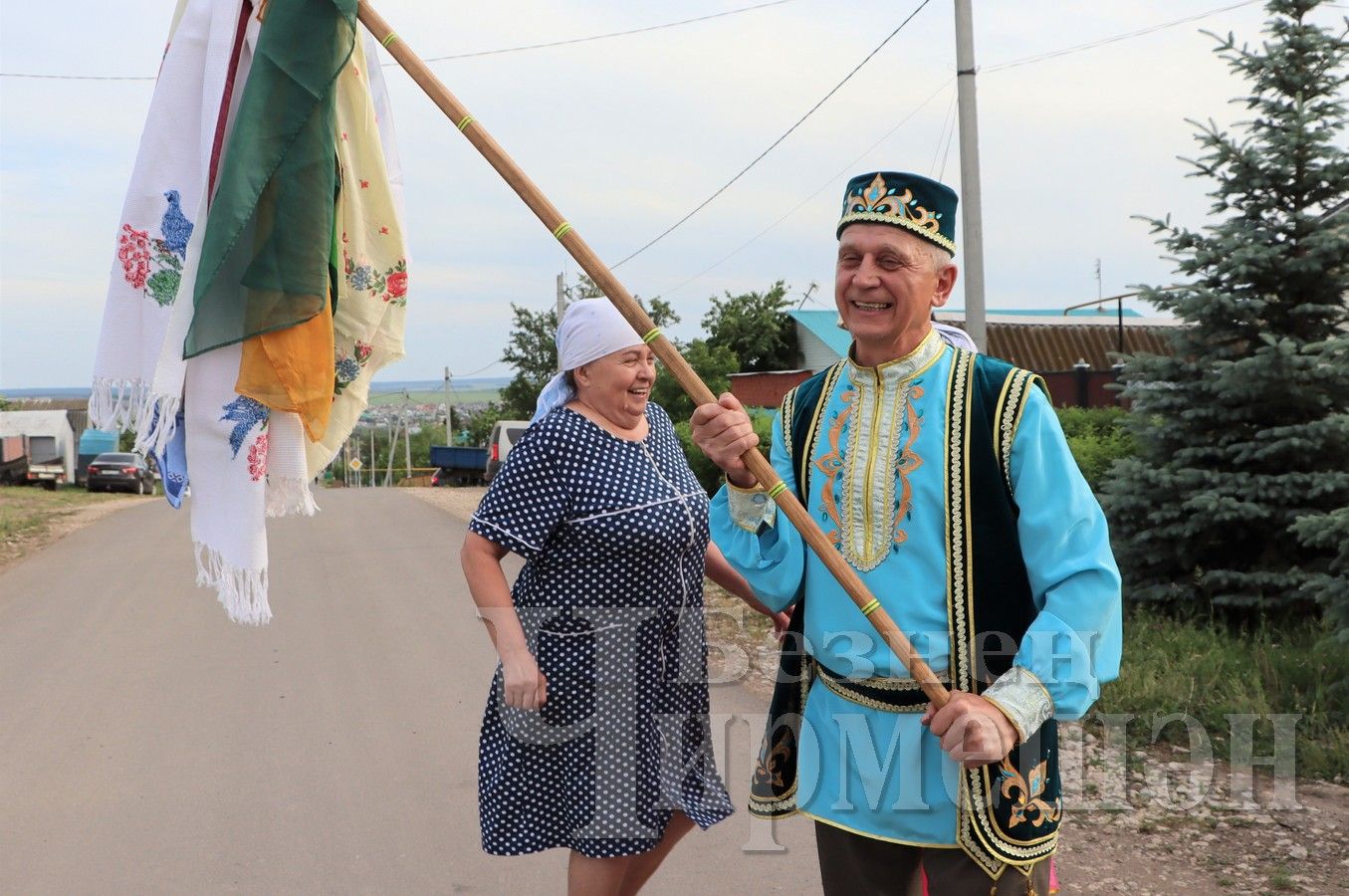 В Черемшане возобновили традицию сбора полотенец (ФОТОРЕПОРТАЖ)