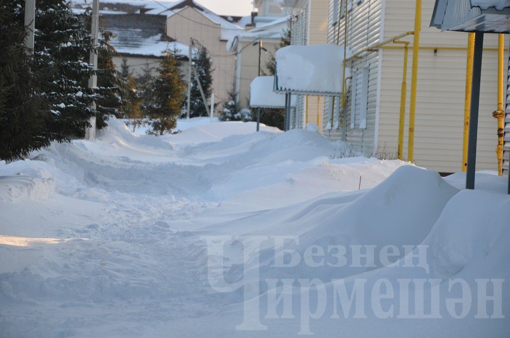 В Черемшане выпало много снега (ФОТОРЕПОРТАЖ)