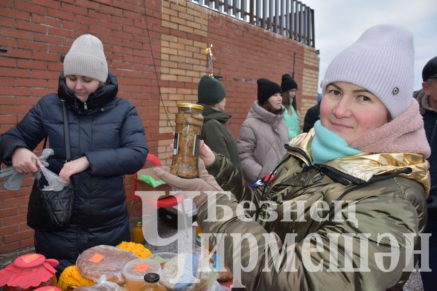 Чирмешәнлеләр махсус хәрби операциядәге якташларга ярдәм итү өчен Игелек ярминкәсе оештырдылар (ФОТОРЕПОРТАЖ)