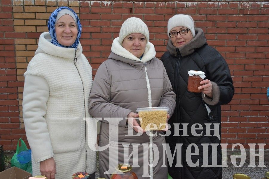 Чирмешәнлеләр махсус хәрби операциядәге якташларга ярдәм итү өчен Игелек ярминкәсе оештырдылар (ФОТОРЕПОРТАЖ)