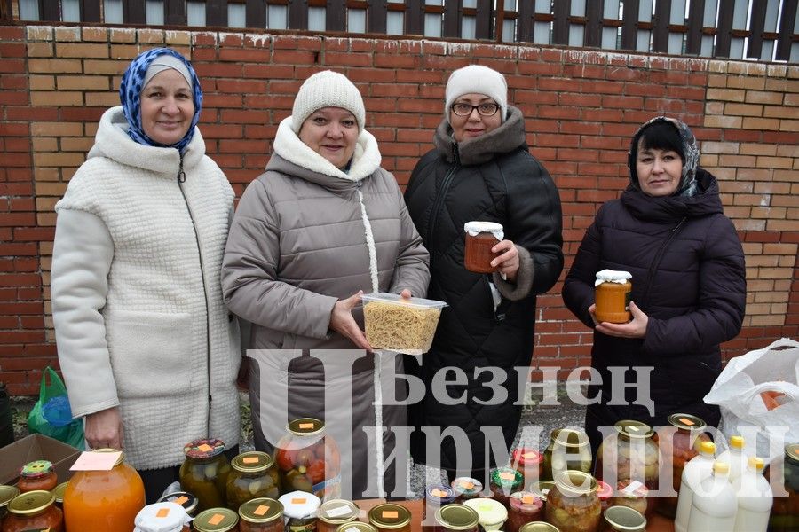 Чирмешәнлеләр махсус хәрби операциядәге якташларга ярдәм итү өчен Игелек ярминкәсе оештырдылар (ФОТОРЕПОРТАЖ)