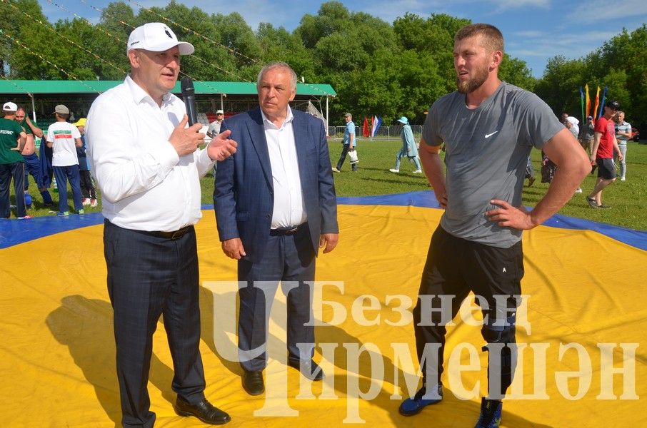 Сабантуй-2024 в Черемшане: национальная борьба корэш (ФОТОРЕПОРТАЖ)