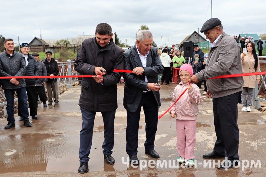 Әмир авылында капиталь ремонттан соң күпер ачылды