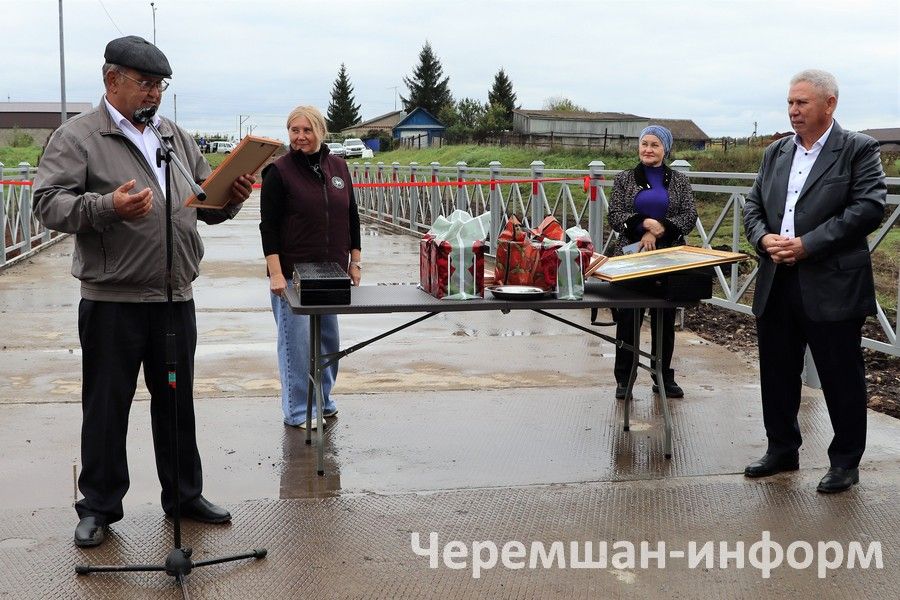 Әмир авылында капиталь ремонттан соң күпер ачылды
