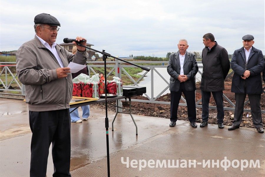 Әмир авылында капиталь ремонттан соң күпер ачылды