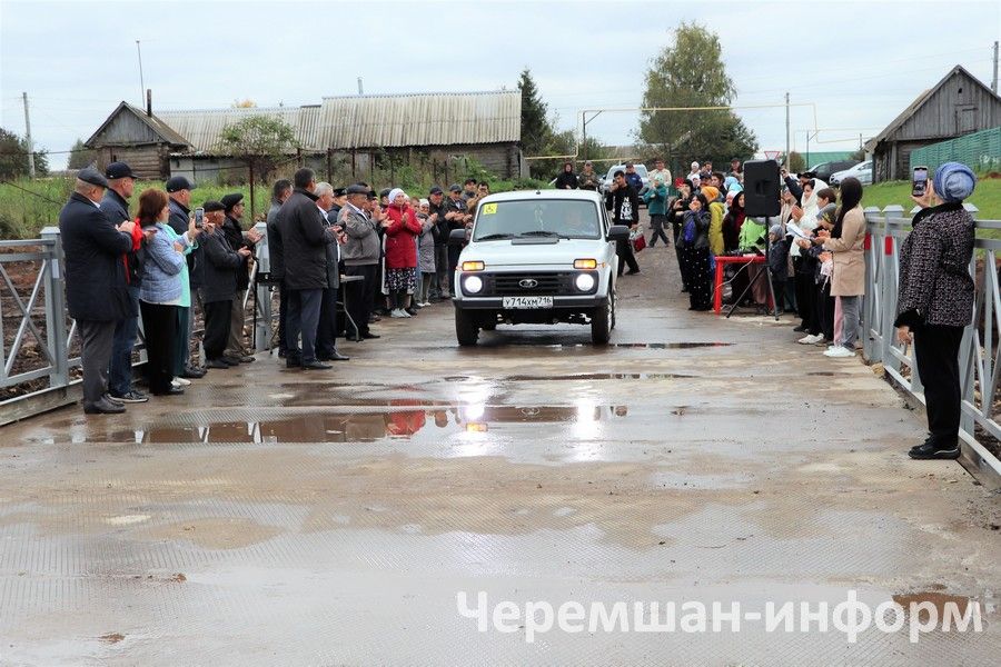 Әмир авылында капиталь ремонттан соң күпер ачылды