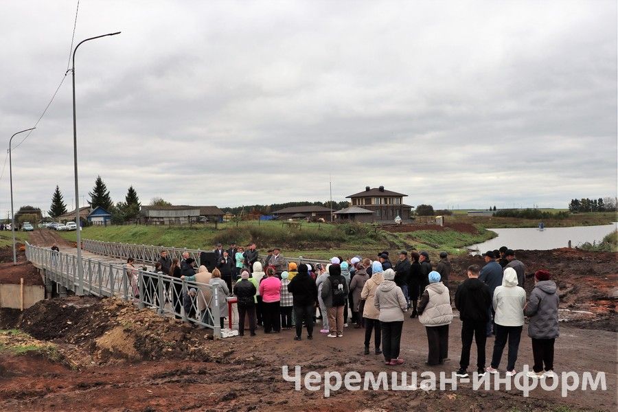 Әмир авылында капиталь ремонттан соң күпер ачылды
