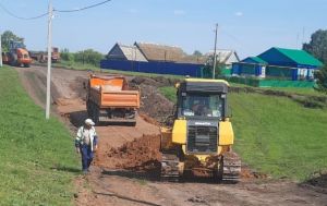 Нагорный поселогында барлык урамнарга да вак таш түшәлгән