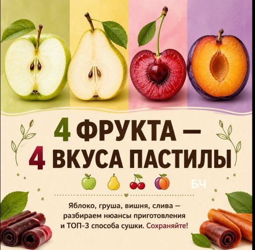 Готовим натуральную пастилу дома (карточки)