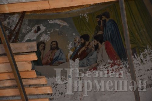 Чирмешәннең Архангел Михаил храмында төзекләндерү эшләре бара