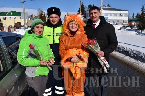 Чирмешән автоинспекторлары автоледиларны котладылар