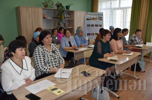 Чирмешән лицее укытучылары Камышлыдагы хезмәттәшләренә татар телен укыту серләрен уртаклашты