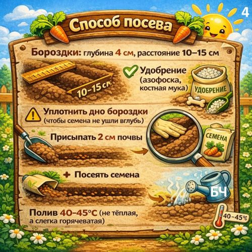 Секреты выращивания моркови (карточки)