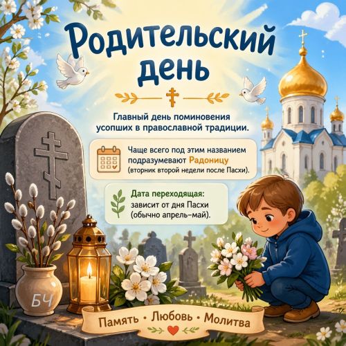 Родительский день (Радоница) (карточки)