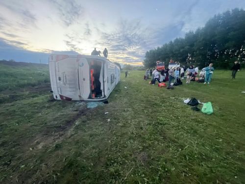 В Черемшанском районе автобус попал в аварию