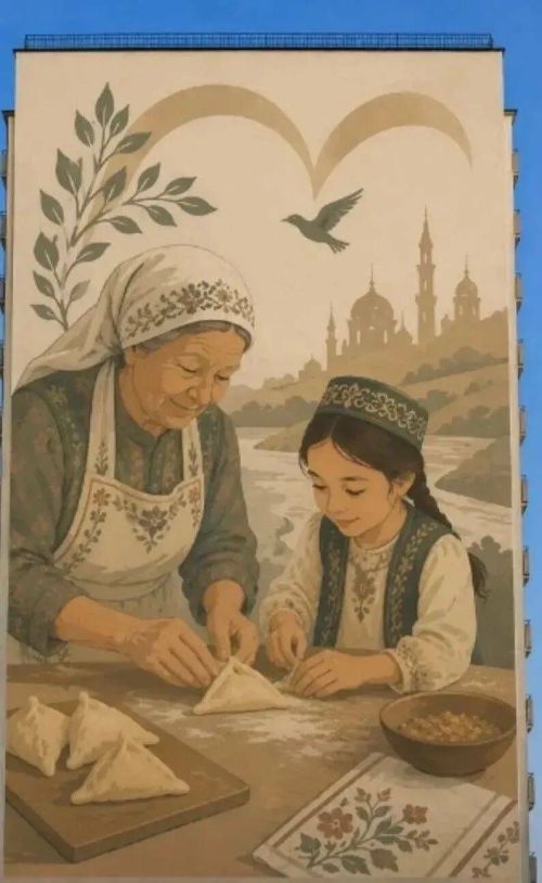 Семейное тепло на фасаде: в Челнах появится мурал от Александра Попова