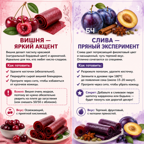 Готовим натуральную пастилу дома (карточки)
