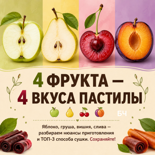 Готовим натуральную пастилу дома (карточки)