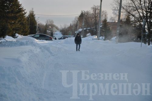 Чирмешәндә кар күп яуды (ФОТОРЕПОРТАЖ)