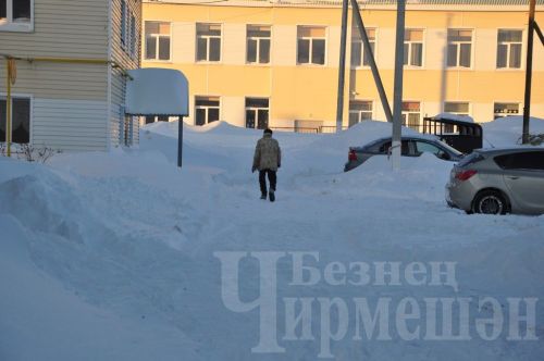 Чирмешәндә кар күп яуды (ФОТОРЕПОРТАЖ)
