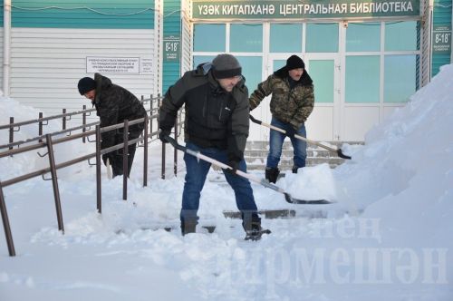 Чирмешәндә кар күп яуды (ФОТОРЕПОРТАЖ)