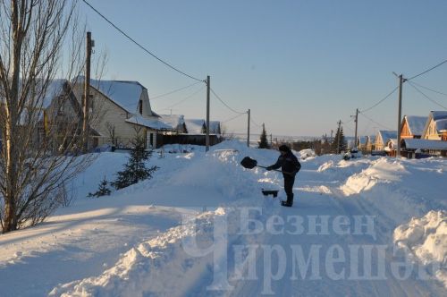 Чирмешәндә кар күп яуды (ФОТОРЕПОРТАЖ)