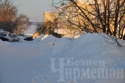 Чирмешәндә кар күп яуды (ФОТОРЕПОРТАЖ)