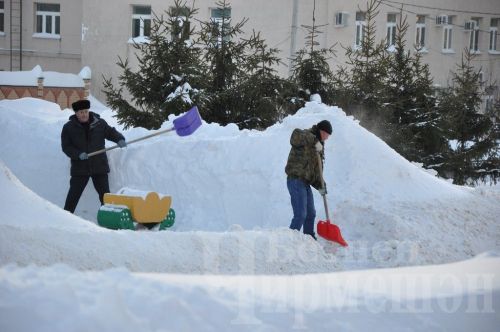 Чирмешәндә кар күп яуды (ФОТОРЕПОРТАЖ)