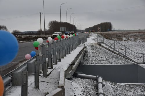 Фоторепортаж с торжественного открытия нового моста через реку Большая Сульча
