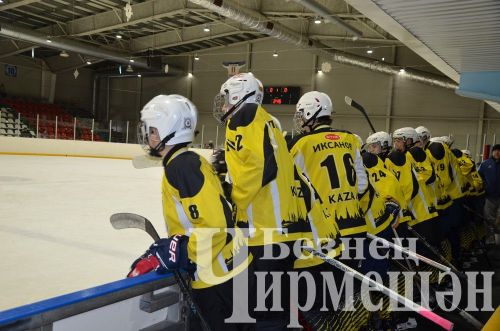 Чирмешәннең "Корыч ябалаклар" хоккейчылары республика беренчелеге ярымфиналына узды (ФОТОРЕПОРТАЖ)