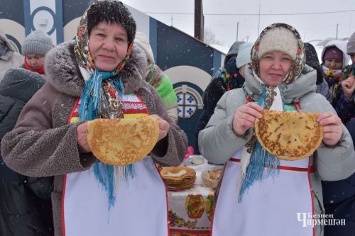 Снегопад не помеха - в Черемшане с размахом отпраздновали Масленицу (ФОТОРЕПОРТАЖ)