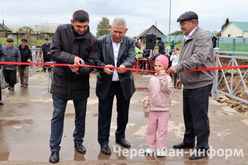 Әмир авылында капиталь ремонттан соң күпер ачылды