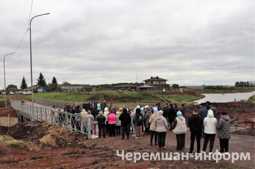 Әмир авылында капиталь ремонттан соң күпер ачылды