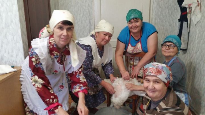 Газетдиновы из Амирова организовали коллективное ощипывание гусей