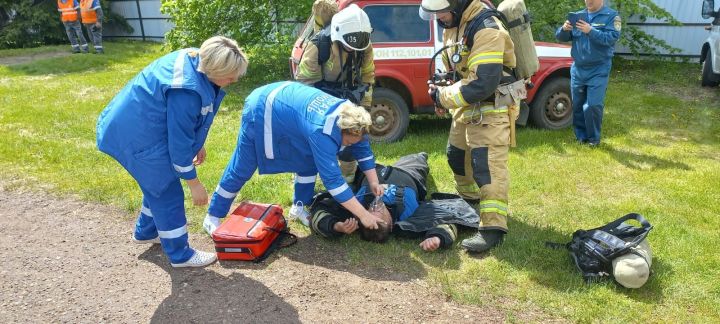 В Черемшанском оздоровительном лагере потушили "пожар"