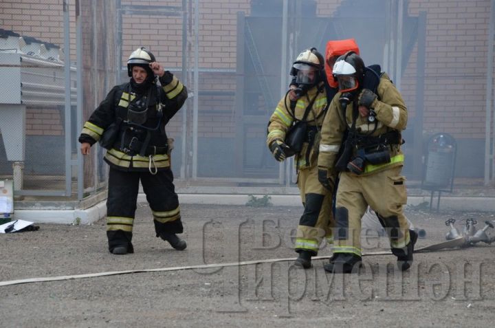 В Черемшане прошли учения по пожарной безопасности