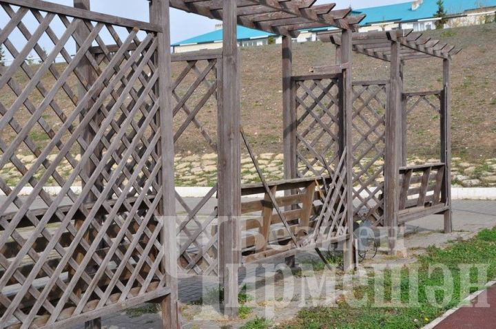 В Черемшане в парке отдыха сломали скамейки