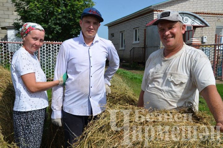 Яңа Элмәле авылы фермерларына кышкылыкка 100 төргәк печән кирәк